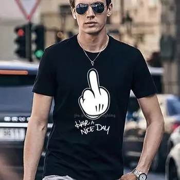 Летние мужские черные футболки высокого качества Harajuku Fashion Anime Printed Short Sleeve Men Casual T Shirt O-neck Tops Tees S бежевый