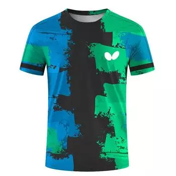 Летние мужские футболки для настольного тенниса, быстросохнущие футболки с коротким рукавом, футболки для фитнеса и бега, дышащие, повседневные, спортивная одежда S