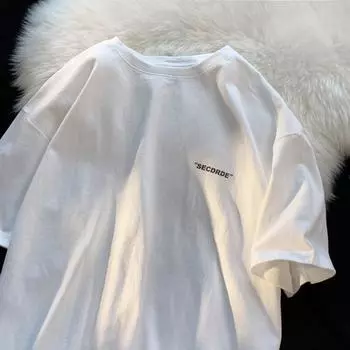 Летние мужские футболки Хлопковая футболка с коротким рукавом Удобная ткань Спортивная одежда S