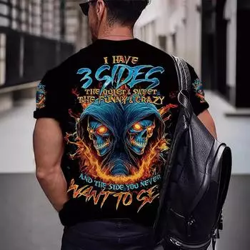 Летние мужские футболки с 3D принтом тигра и дракона, модные повседневные спортивная одежда с круглым вырезом и короткими рукавами, уличная одежда, топы большого размера XL