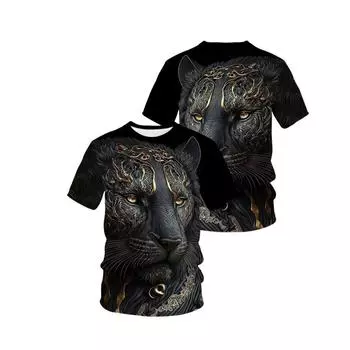 Летние мужские футболки с 3D принтом животных и собак, модные повседневные спортивная одежда с круглым вырезом и короткими рукавами, крутые уличные топы больших размеров XL