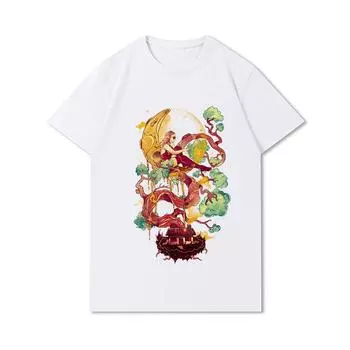 Летние мужские футболки с графическим рисунком, мужские футболки в стиле Харадзюку, винтажные рубашки унисекс с короткими рукавами большого размера S