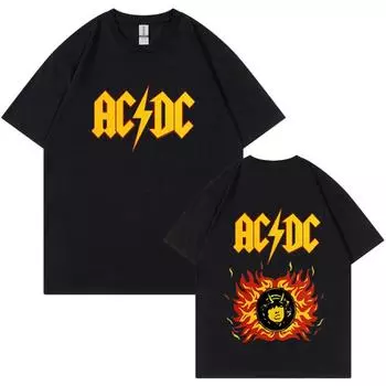 Летние мужские и женские футболки ACAB Classic Logo Футболка с круглым вырезом и короткими рукавами Футболка уличная одежда из хлопка S белый
