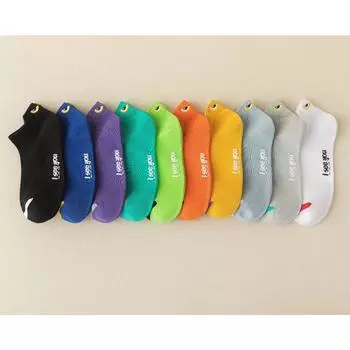 Летние мужские короткие носки с коротким носком, тонкие, дышащие, с защитой от запаха, впитывающие пот, спортивные, универсальные, с вышитым дьяволом One Size