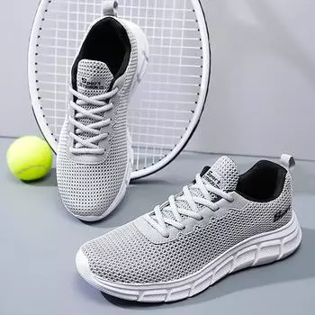 Летние мужские кроссовки большого размера с полой сетчатой поверхностью, дышащие, суперлегкие, летные, спортивная обувь