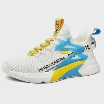 Летние мужские кроссовки Cross-Border Large Breathable Mesh - модная легкая спортивная обувь 40