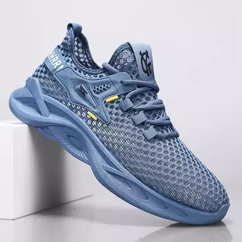 Летние мужские кроссовки Hollow Breathable Hollow 2025 года — удобные, с мягкой подошвой, универсальные, износостойкие для спорта и отдыха 41