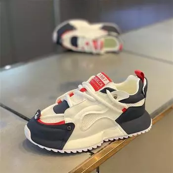 «Летние мужские кроссовки из дышащей сетки 2024 года — модная универсальная обувь для пап» 39 чёрный