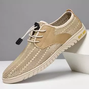 Летние мужские кроссовки с дышащей сеткой, новая модная повседневная обувь с отверстиями, мужские легкие сандалии большого размера, Zapatos De Hombre 39 серый