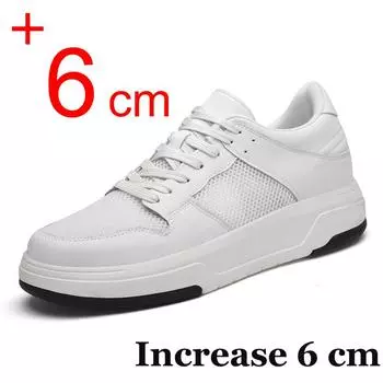 Летние мужские кроссовки, увеличивающие рост, сетчатая дышащая повседневная обувь, увеличивающая рост на 6 см, спортивная обувь для досок, увеличивающая рост, для мужчин 39