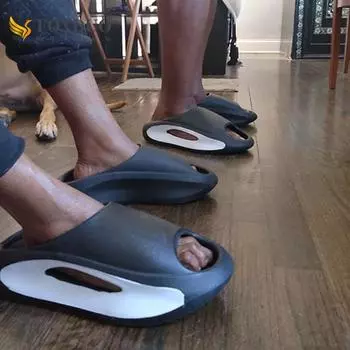 Летние мужские кроссовки, женские шлепанцы на платформе, мягкие шлепанцы из ЭВА, модные уличные пляжные сандалии, однотонная спортивная обувь унисекс, новинка 40-41 белый