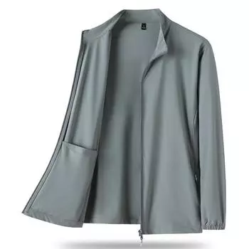 Летние мужские куртки, пальто с защитой от ультрафиолета UPF40+, солнцезащитный крем, верхняя одежда, солнцезащитные тонкие ветровки, большой размер 8XL 8XL чёрный