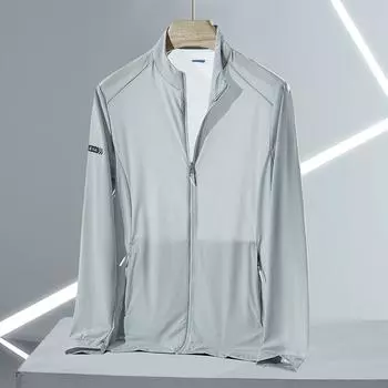 Летние мужские куртки, пальто с защитой от ультрафиолета UPF40+, солнцезащитный крем, верхняя одежда, солнцезащитные тонкие ветровки, большой размер 8XL XS
