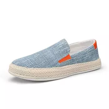 Летние мужские лоферы, дышащая парусиновая обувь, мужские модные повседневные прогулочные кроссовки, мужская легкая рыбацкая обувь, мужская обувь 39 бежевый