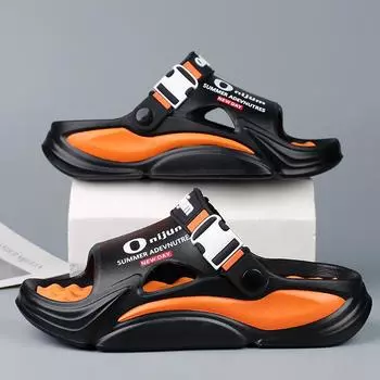 Летние мужские массажные тапочки для дома и улицы, сандалии для пляжа, удобные мягкие шлепанцы, сабо, повседневная обувь для мужчин и женщин, домашние тапочки 36-37