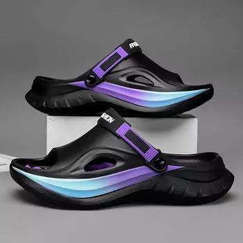 Летние мужские массажные тапочки для дома и улицы, сандалии для пляжа, удобные мягкие шлепанцы, сабо, повседневная обувь, домашние мужские сандалии для улицы 38-39