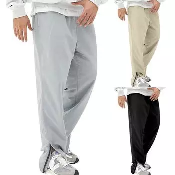 Летние мужские однотонные свободные прямые брюки, повседневные спортивные брюки L бежевый