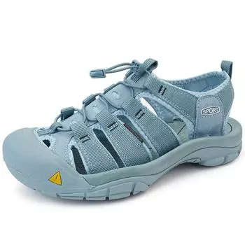 Летние мужские пляжные сандалии для отдыха на природе в римском стиле мужские сандалии 38 синий