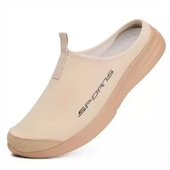 Летние мужские полутапочки, модная мужская повседневная обувь на плоской подошве, обувь с поддержкой на мягкой подошве, мужские кроссовки 47 белый