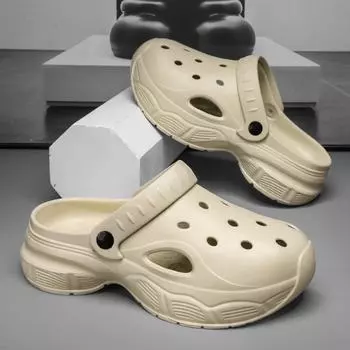 Летние мужские сандалии 2024 года с нескользящей толстой подошвой для вождения на открытом воздухе и пляжа 38-39