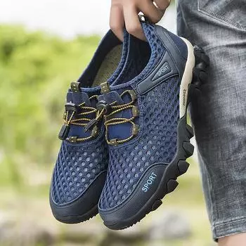 Летние мужские сандалии из кожи ручной работы для пешего туризма и отдыха на природе, пляжная обувь, модные и повседневные сандалии, мужская летняя обувь, сандалии 38 чёрный