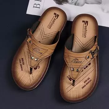 Летние мужские сандалии, летняя обувь для отдыха, мужская пляжная обувь, удобная мужская обувь, уличные мужские римские сандалии, шлепанцы, шлепанцы, шлепанцы 44 хаки