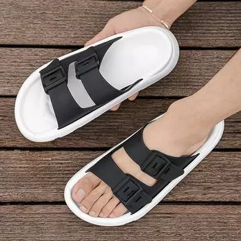 Летние мужские сандалии, летняя обувь для отдыха, мужская пляжная обувь, удобная мужская обувь, уличные мужские римские сандалии, шлепанцы, шлепанцы, шлепанцы 45 белый