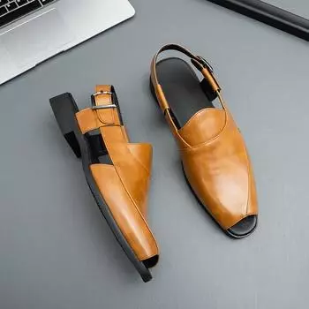 Летние мужские сандалии, модные пляжные праздничные сандалии для отдыха, мужская легкая обувь, новые уличные удобные повседневные сандалии 38