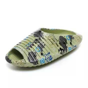 Летние мужские сандалии, модные повседневные удобные пляжные сандалии на плоской мягкой подошве, новые мужские сетчатые тапочки 39-40