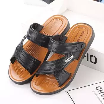 Летние мужские сандалии Stall нескользящие пляжные туфли двойного назначения верхняя одежда сандалии деловые папины туфли 40 коричневый