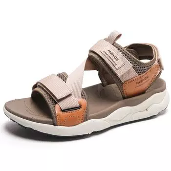 Летние мужские сандалии Уличные пляжные сандалии для мужчин 38 светло-коричневого