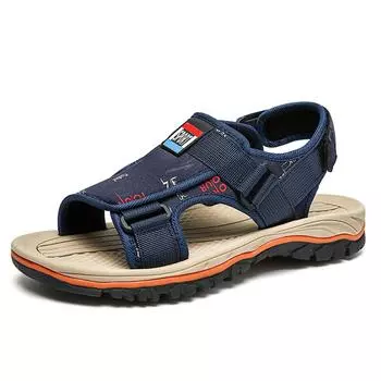 Летние мужские сандалии Уличные пляжные сандалии для мужчин 38 чёрный