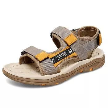 Летние мужские сандалии Уличные пляжные сандалии для мужчин 38 хаки