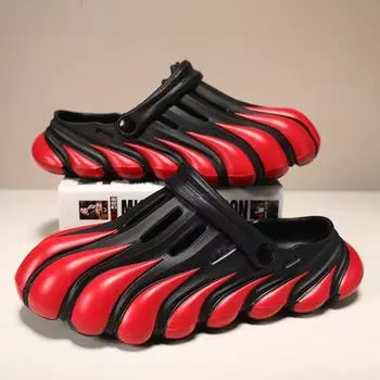 Летние мужские сандалии высокого качества, тапочки, уличные пляжные удобные мягкие сабо, мужские пляжные сандалии, мужская повседневная обувь, садовая обувь 40-41