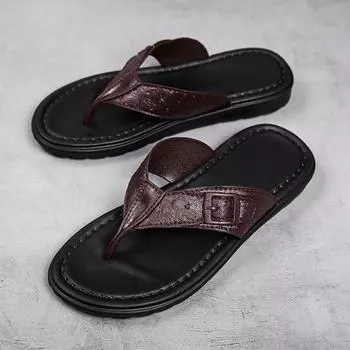 Летние мужские шлепанцы Мужские тапочки Удобные пляжные сандалии Мужская повседневная обувь Домашние шлепанцы Обувь для ванной 40 чёрный