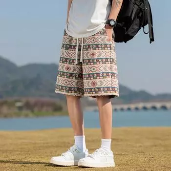 Летние мужские шорты мужские короткие брюки пляжные брюки повседневные брюки с пятью точками XS