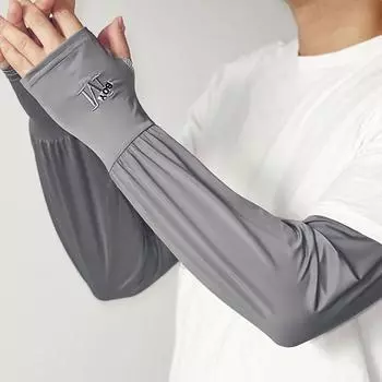 Летние мужские солнцезащитные рукава, анти-УФ перчатки для велоспорта Ice Silk, дышащие рукава Ice Silk as the picture