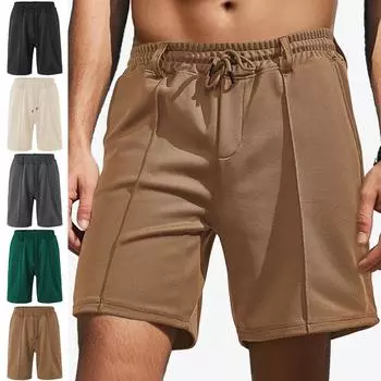 Летние мужские спортивные свободные повседневные шорты с завязками и принтом ананаса, пляжные шорты XXXL чёрный