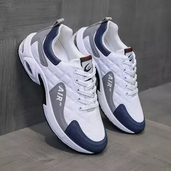 Летние мужские спортивные туфли из искусственной кожи, мужские повседневные кроссовки, лоферы, летние кроссовки на шнуровке, мужские кроссовки Zapatillas De Hombre 39