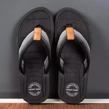 Летние мужские тапочки, летняя обувь для отдыха, мужская пляжная обувь, удобная мужская обувь, уличные мужские римские тапочки, шлепанцы, шлепанцы 40 чёрный