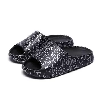 Летние мужские тапочки Летняя обувь для отдыха Мужская пляжная обувь Удобная мужская обувь Уличные мужские тапочки Модные шлепанцы Пара тапочек 40 чёрный