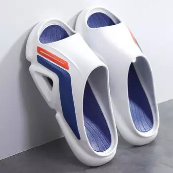 Летние мужские тапочки. Летняя обувь для отдыха. Мужская пляжная обувь. Удобная мужская обувь. Уличные мужские тапочки. Модные шлепанцы. 40 серый