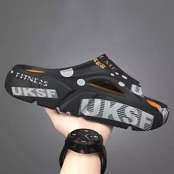 Летние мужские тапочки пляжные толстые мягкие шлепанцы на платформе сандалии для дома душ ванная комната повседневные нескользящие 45 белый