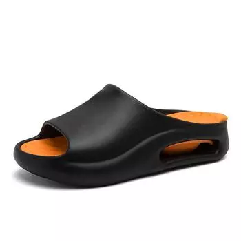 Летние мужские тапочки, уличные сандалии, пляжные, удобные, мягкие, домашние, мужские, повседневные, садовые, мужские, женские, домашние тапочки 36-37