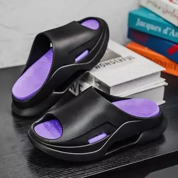 Летние мужские тапочки, уличные сандалии, пляжные, удобные, мягкие, для дома, новые, мужские, повседневные, садовые, мужские, домашние тапочки 40-41