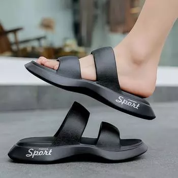 Летние мужские тапочки высокого качества, коллекция 2024 года, дизайнерские уличные сандалии, пляжная повседневная обувь, мягкие шлепанцы, женские шлепанцы, домашние тапочки 30-31 белый