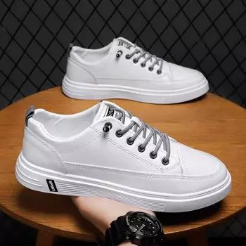 Летние мужские трендовые кроссовки для сноуборда, легкие, удобные, на платформе, для ходьбы, кроссовки для бега, нескользящие, повседневные, для тенниса, мужские 39 белый