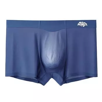 Летние мужские трусы Ice Silk, не оставляющие следов, легкие маскирующие трусы, сексуальные мужские трусы L