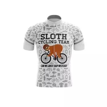 Летние мужские велосипедные майки SLOTH CYCLING TEAM, рубашки для горного велосипеда, дорожная одежда для скоростного спуска, униформа для горного велосипеда, быстросохнущая Ropa Ciclismo XS