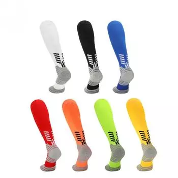 Летние нескользящие футбольные носки, мужские тренировочные носки для маленьких мальчиков, длинные спортивные носки-трубы для мальчиков, мужские 38—44